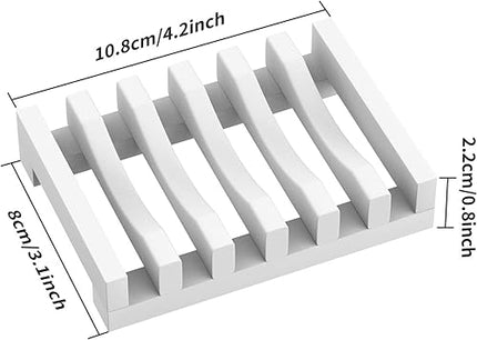 Topsky - Lot de 2 porte-savon en silicone - E-menage