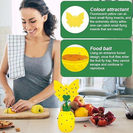 Lot de 2 pièges à mouches à fruits - E-menage