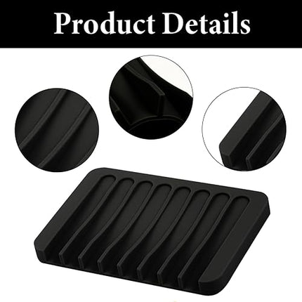 Lot de 2 porte-savon en silicone
