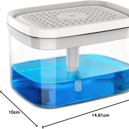 Distributeur de liquide vaisselle avec porte-éponge intégré