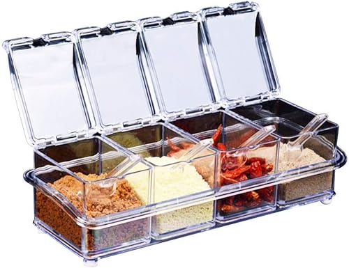 lot de  4 Box  d'assaisonnement