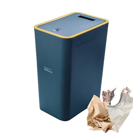 trash can with press lid