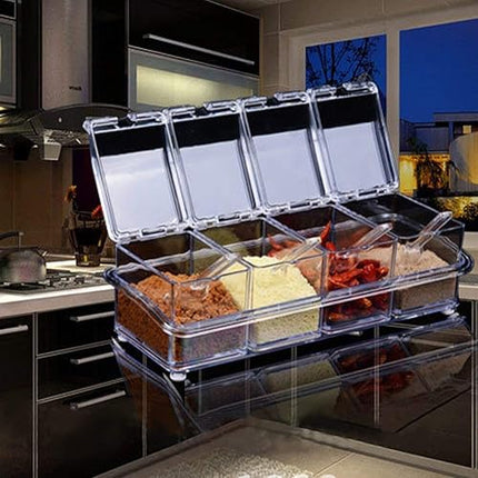 lot de  4 Box  d'assaisonnement