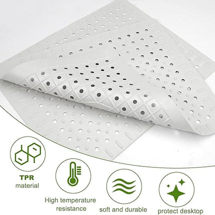 lot de 2 tapis d'évier en caoutchouc