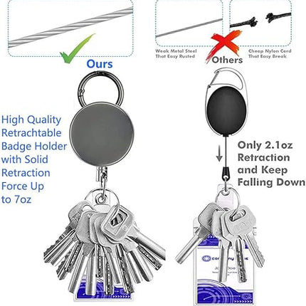 VOVIGGOL - Porte Clé Retractable en Métal - E-menage