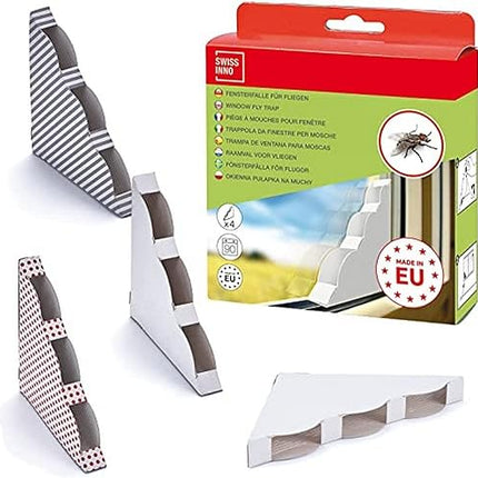 SWISSINNO - Lot de 4 pièges à fenêtre anti mouches - E-menage