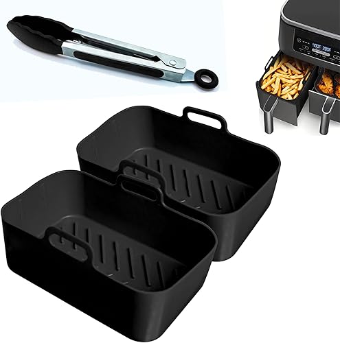 CERENE - lot de 2 Moules en silicone friteuse à air - E-menage