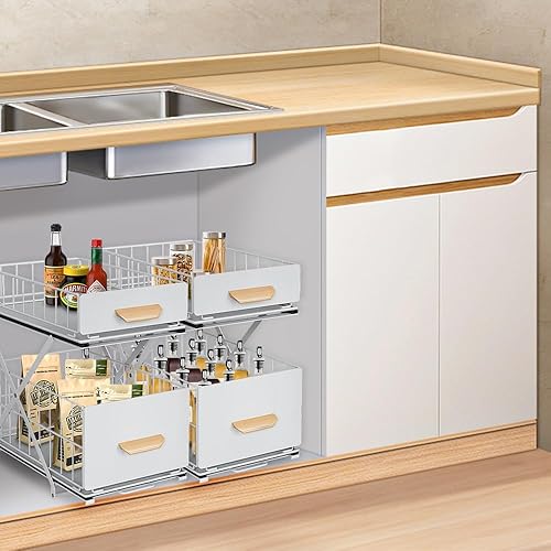 Drumm - Organisateur sous évier à 2 étages - E-menage