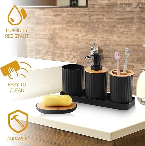 Lighterday - Lot de 5 accessoires de salle de bain
