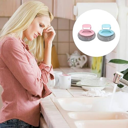 Lot de 10 éponges en acier inoxydable