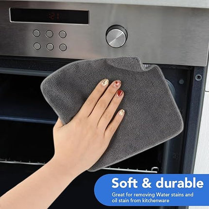 vivote - lot de 12 torchons en microfibre lavables - E-menage