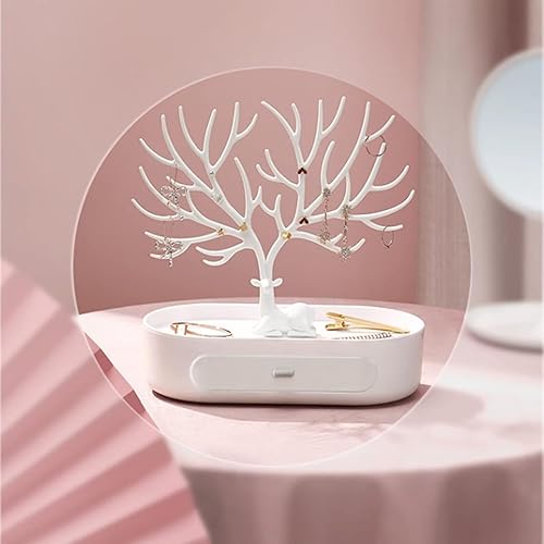 Yudobliss - Présentoir à bijoux 3 en 1 avec tiroir - Porte-bijoux pour femme - E-menage