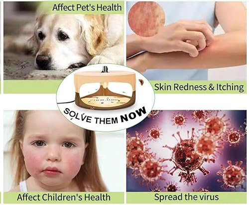 Teppic - Lot de 2 pièges à puces pour appartement - E-menage