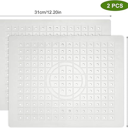 lot de 2 tapis d'évier en caoutchouc