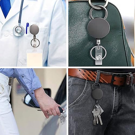 VOVIGGOL - Porte Clé Retractable en Métal - E-menage