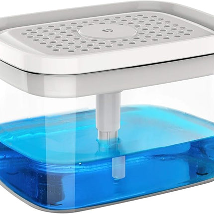 Distributeur de liquide vaisselle avec porte-éponge intégré