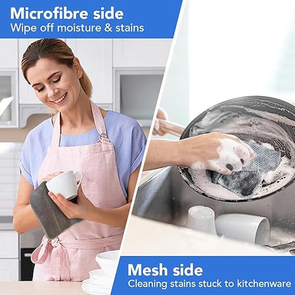 vivote - lot de 12 torchons en microfibre lavables - E-menage