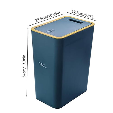 trash can with press lid
