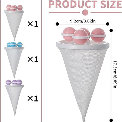 fuytsuo- lot de 3 sacs filtrants pour machine à laver - E-menage