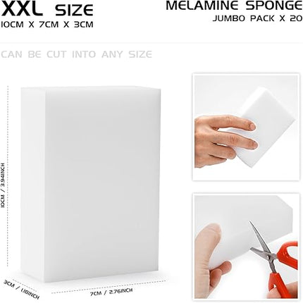 Welsberg - Lot de 20 éponges magique en melamine - E-menage