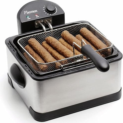 Bestron - Friteuse familiale avec zone froide 2000 W, 4L
