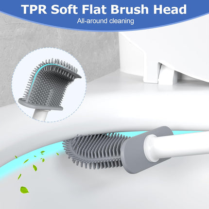 Silicone toilet brush