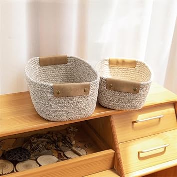 Panier de rangement tressé