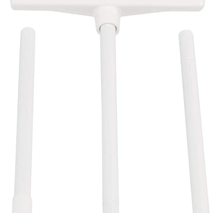 Balai brosse incliné, bleu et blanc