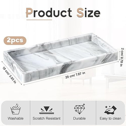 votoko - lot de 2 plateaux de salle de bain - E-menage