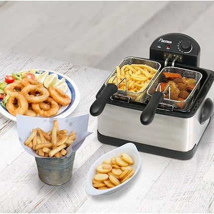 Bestron - Friteuse familiale avec zone froide 2000 W, 4L