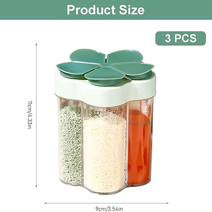 LSRVNM  - lot de 3 pots à épices 5 en 1