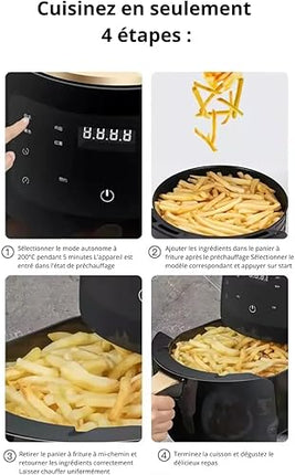 Ksiope - Friteuse à Air   1400W ,  4.5L  nouvelle génération