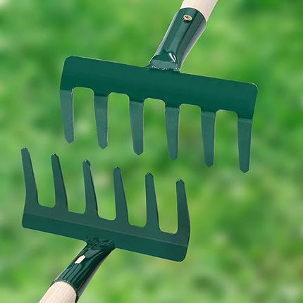 KOTARBAU® - Râteau de jardin avec 6 dents en acier - E-menage