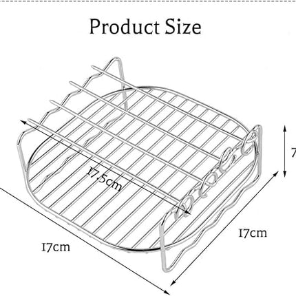 Support à brochettes pour friteuse à air  17 x 17 x 7 cm