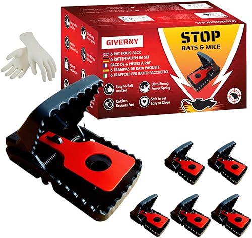 GIVERNY - Boîte de 6Piège à Rat & Souris - E-menage