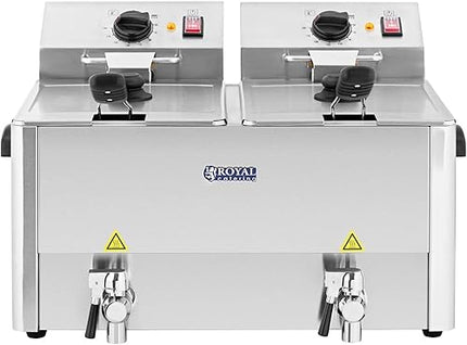 Royal Catering -Friteuse double dispositif   3 250 W, 2x13 Litres