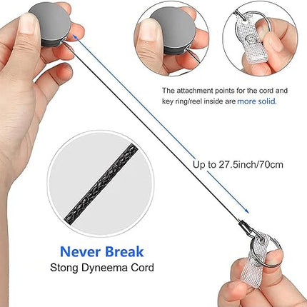 VOVIGGOL - Porte Clé Retractable en Métal - E-menage