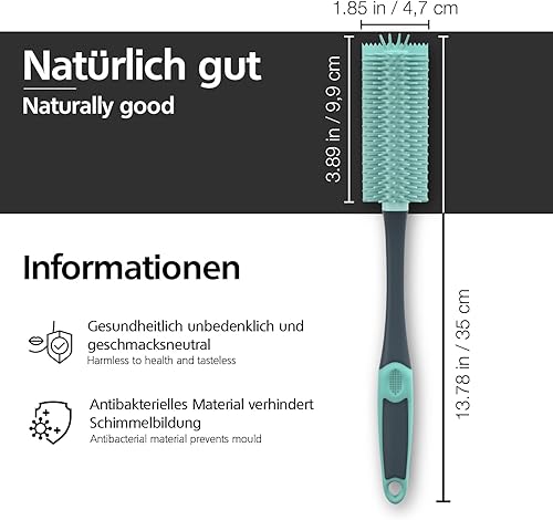 nirox - set de 2 Brosse à Bouteille en Silicone - E-menage