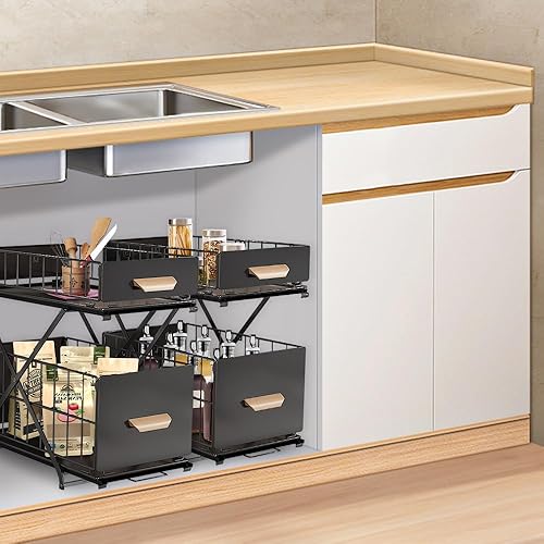 Drumm - Organisateur sous évier à 2 étages - E-menage