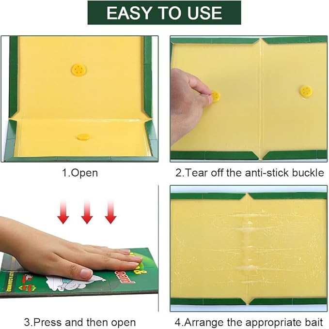 pafnisoin - kit de 4 Pièges à Souris et rats 17 x 24 cm - E-menage