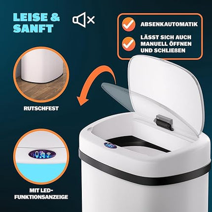monzana® - 58l smart kitchen bin