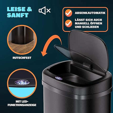 monzana® - 58l smart kitchen bin