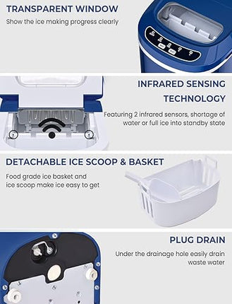 RELAX4LIFE - Machine à glaçons autonettoyante - E-menage