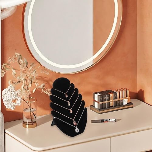 Rairsky - Lot de 2 présentoirs à bijoux en velours - E-menage