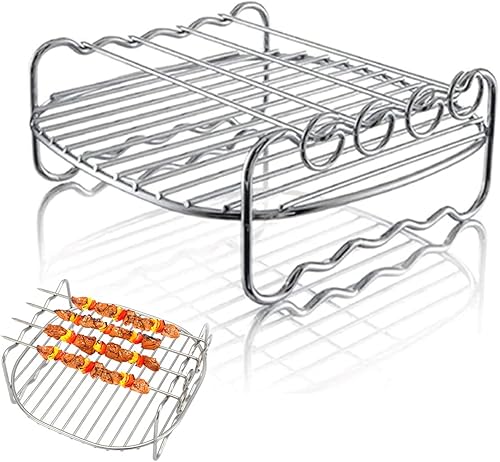Support à brochettes pour friteuse à air  17 x 17 x 7 cm