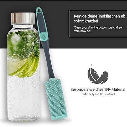 nirox - set de 2 Brosse à Bouteille en Silicone