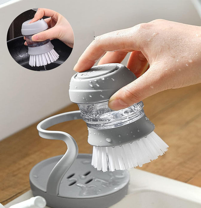 Brosse à Vaisselle de Cuisine avec Distributeur de Liquide