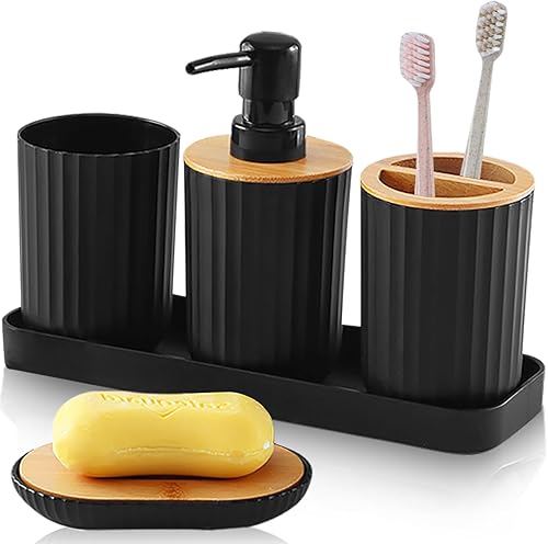 Lighterday - Lot de 5 accessoires de salle de bain