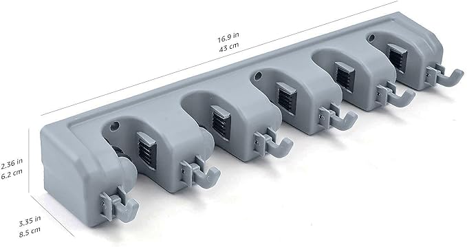 Support mural pour balais et outils de jardin - E-menage