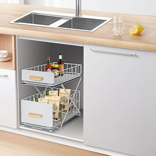 Drumm - Organisateur sous évier à 2 étages - E-menage